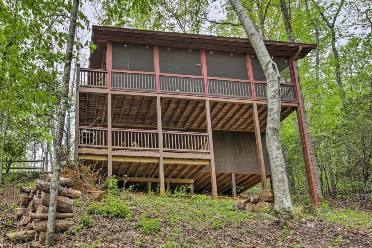 Peaceful Blue Ridge Cabin With Decks And Fire Pit Екстер'єр фото